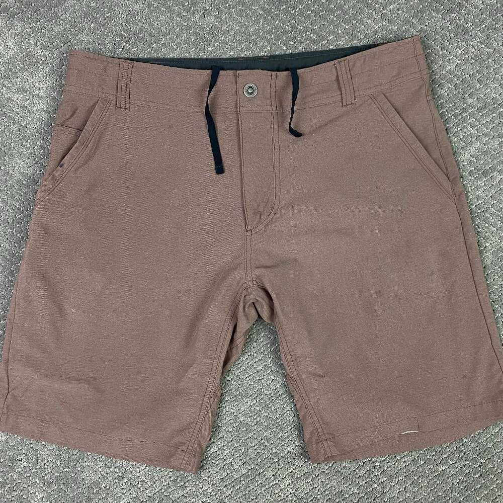 Kuhl Shorts Men's 35 Brown Amphibia Hybrid Swim Hiking Outdoors
